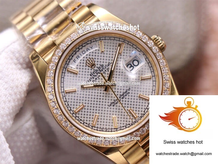 Rolex Day-Date M228348RBR-0005 EW Factory Silver Dial 4