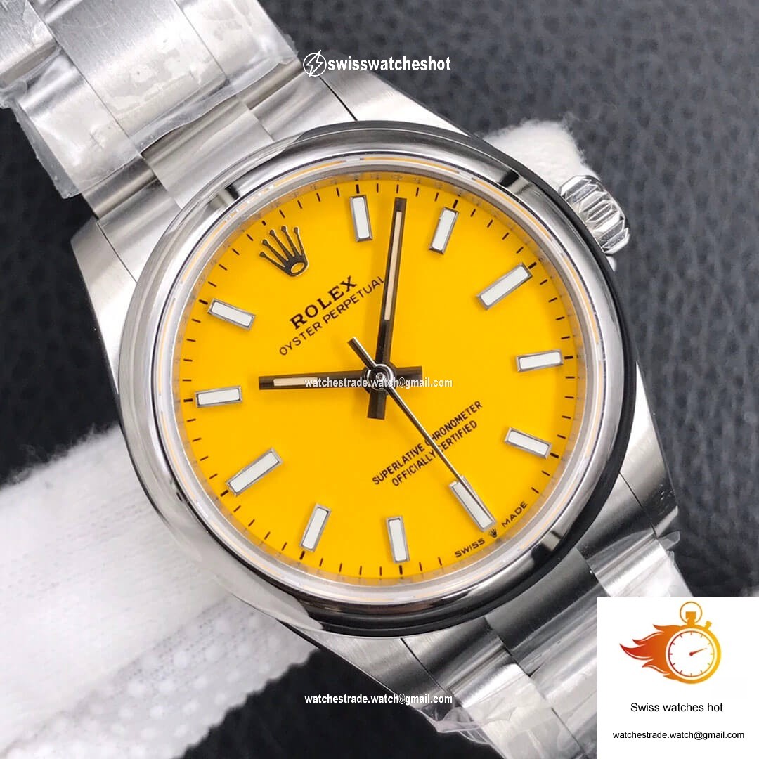 Rolex Oyster Perpetual M277200-0005 31MM EW Factory Yellow Dial 4