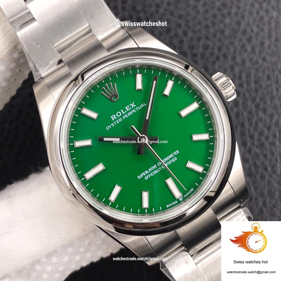 Rolex Oyster Perpetual M277200-0006 31MM EW Factory Green Dial 4