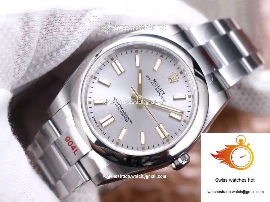Rolex Oyster Perpetual M124300-0001 41MM EW Factory Silver Dial 4