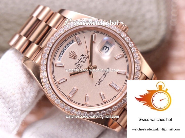 Rolex Day-Date M228345RBR-0007 EW Factory Diamond Sundust Dial 4