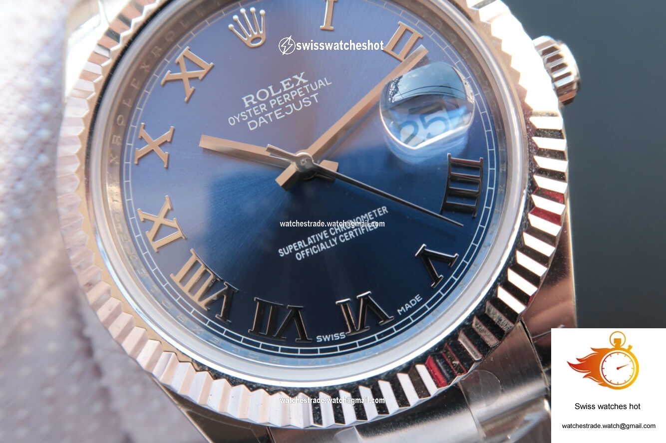 Rolex Datejust 116334 EW Factory Blue Dial 4