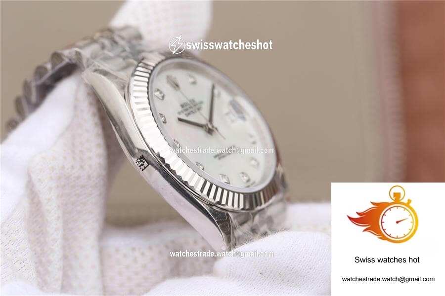 Rolex Datejust M126334-0020 EW Factory White Mother-Of-Pearl Dial 4