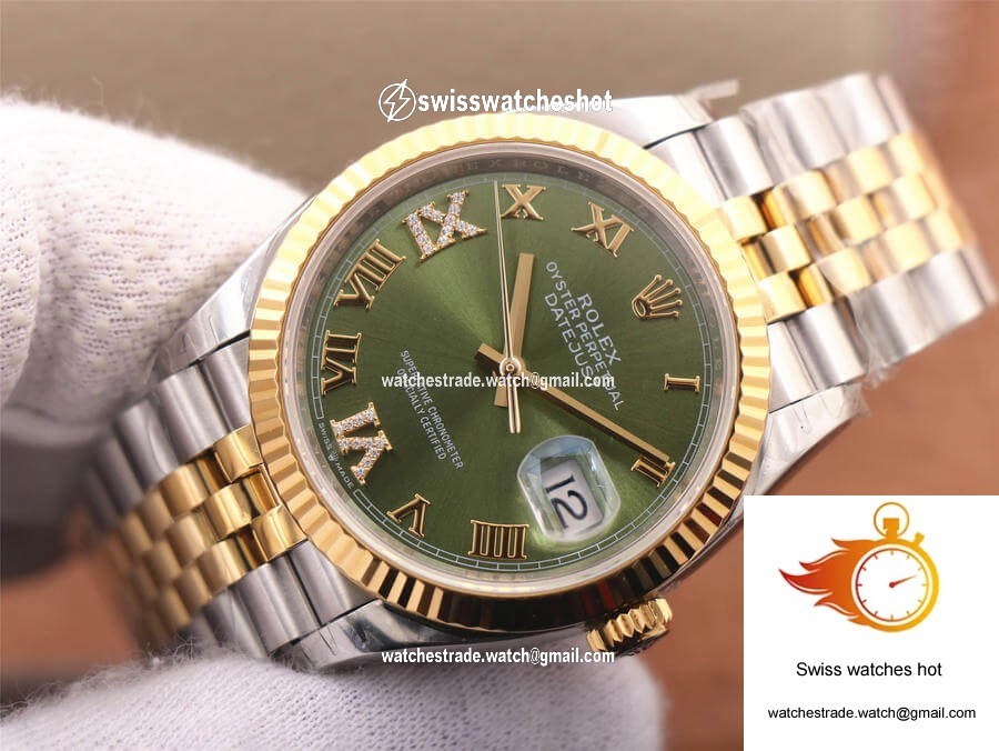 Rolex Datejust M126233-0025 EW Factory Olive Green Dial 4
