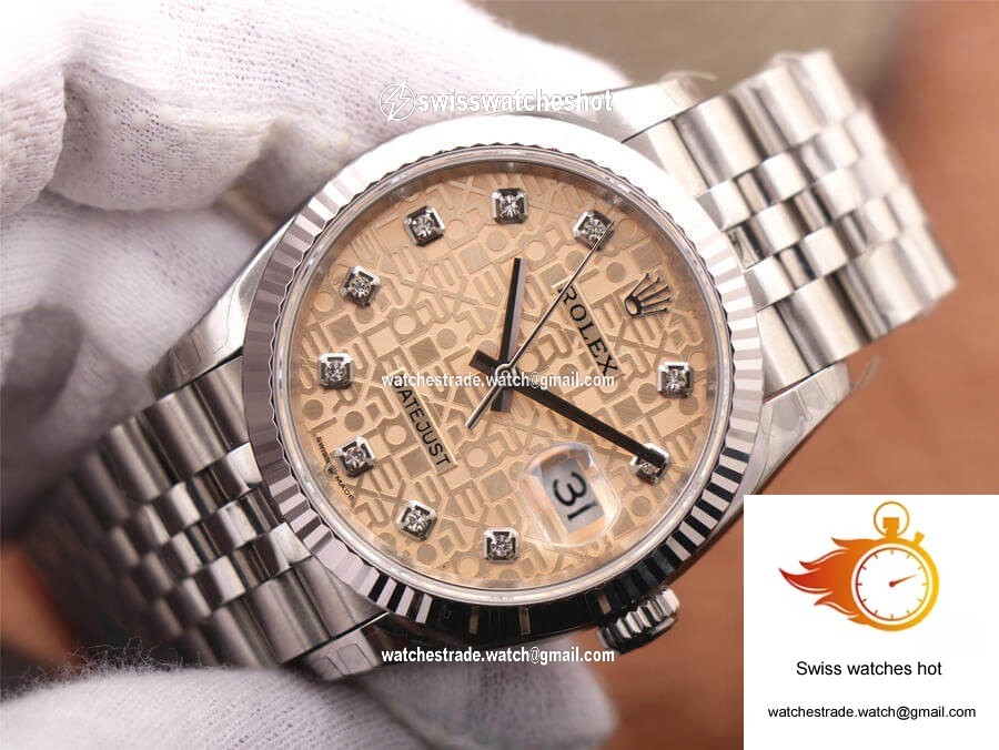 Rolex Datejust M126234-0023 36MM EW Factory Diamond-Studded Dial 4