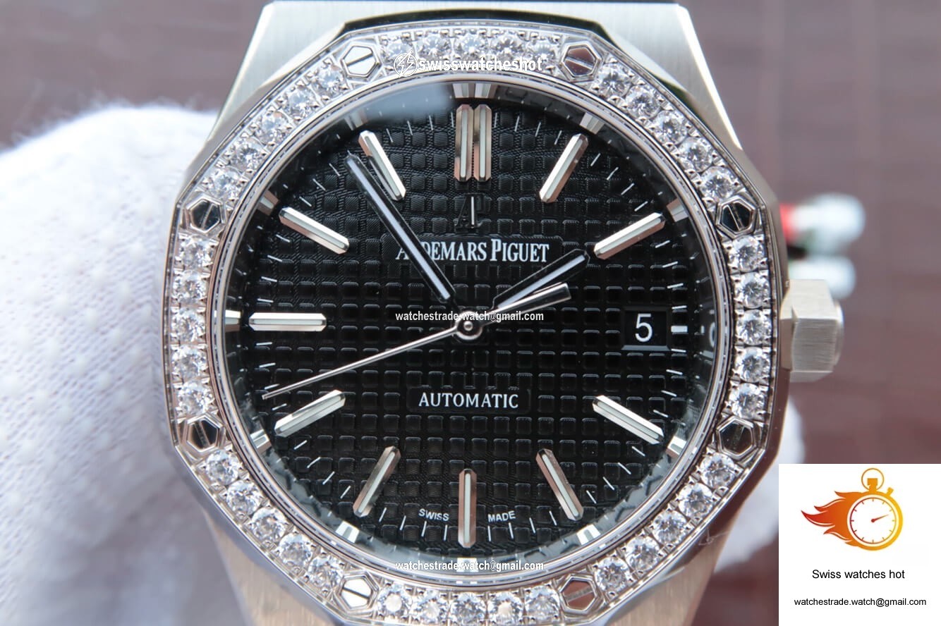 Audemars Piguet Royal Oak 15400/15450 Couple Watch JF Factory Black Dial 4