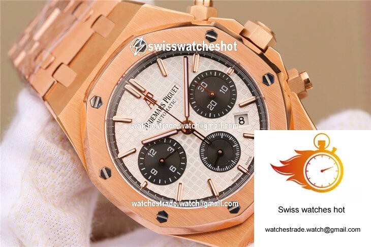 Audemars Piguet Royal Oak 26331 OM Factory Rose Gold White Dial 4