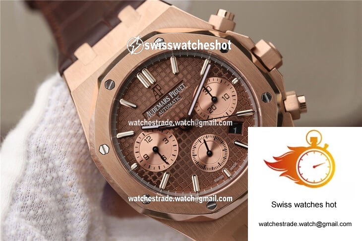 Audemars Piguet Royal Oak Chronograph 26331OR.OO.D821CR.01 OM Factory Brown Dial 4