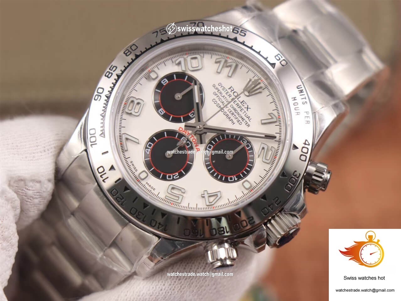 Rolex Daytona Cosmograph 116509 JH Factory White Dial 4