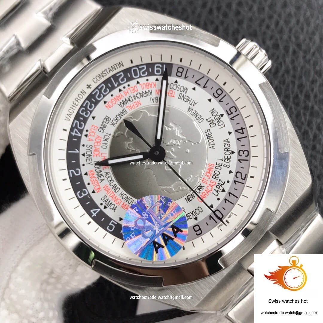 Vacheron Constantin Overseas 7700V/110A-B129 World Time 8F Factory Silver Gray Dial 4