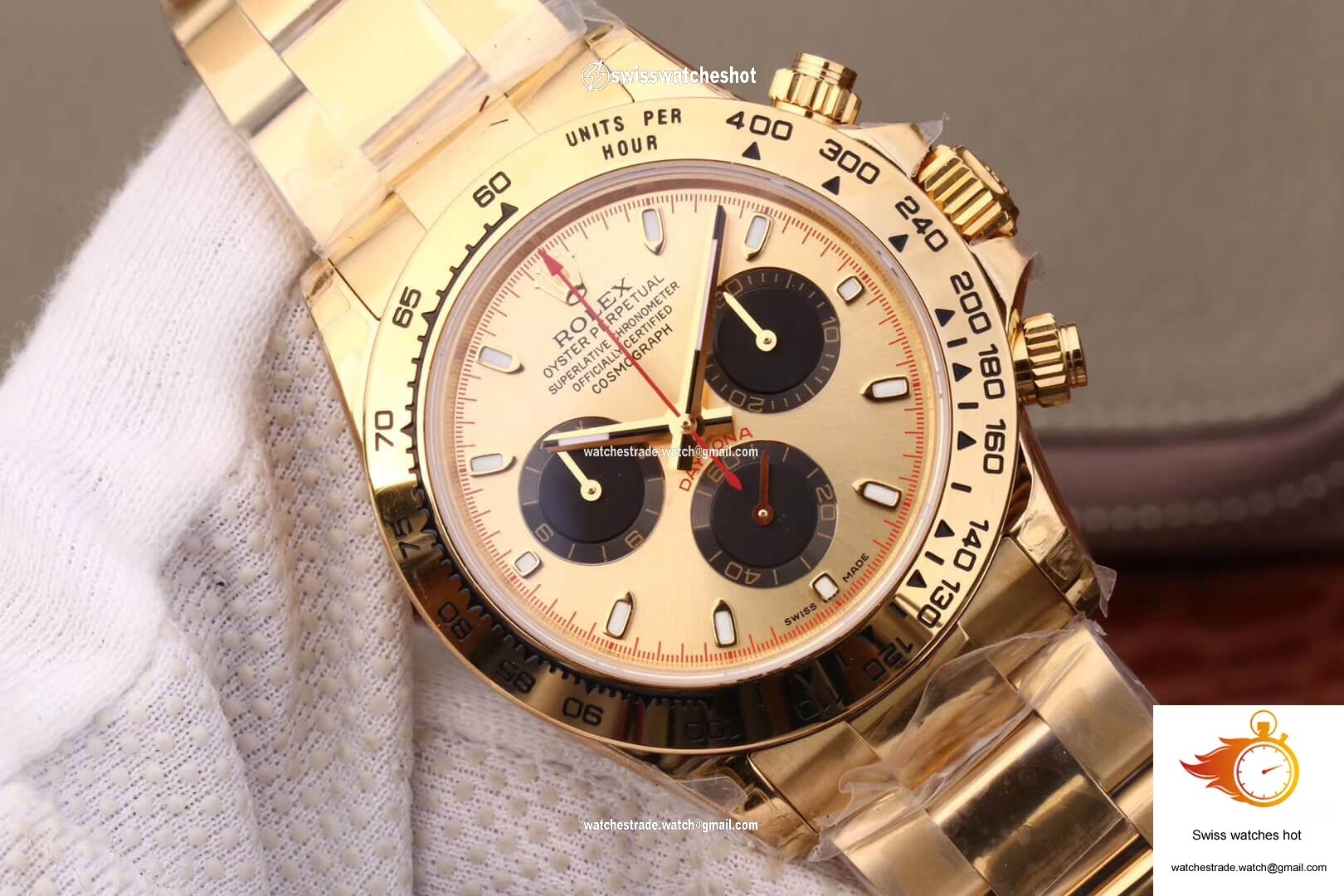 Rolex Daytona Cosmograph 116508 JH Factory Yellow Gold Dial 4