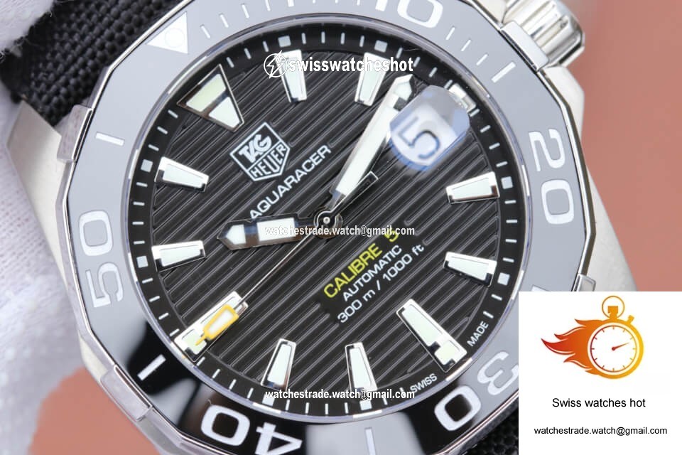 Tag Heuer Aquaracer 300M WAY211A.FC6362 V6 Factory Black Dial 4