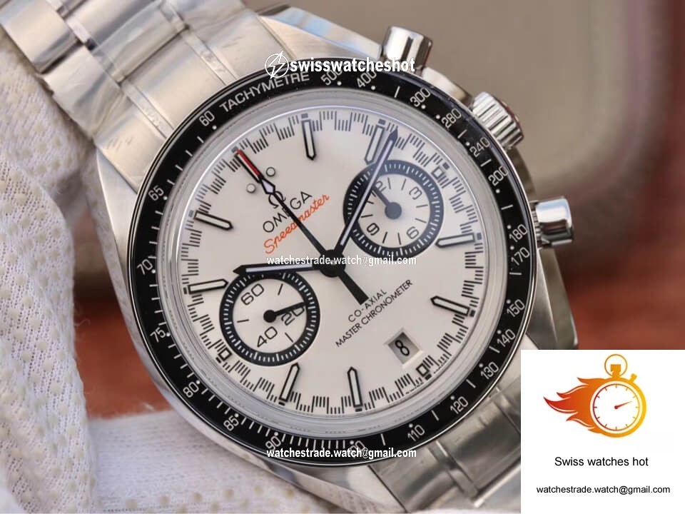 Omega Speedmaster Racing Chronograph 329.30.44.51.04.001 OM Factory White Dial 4