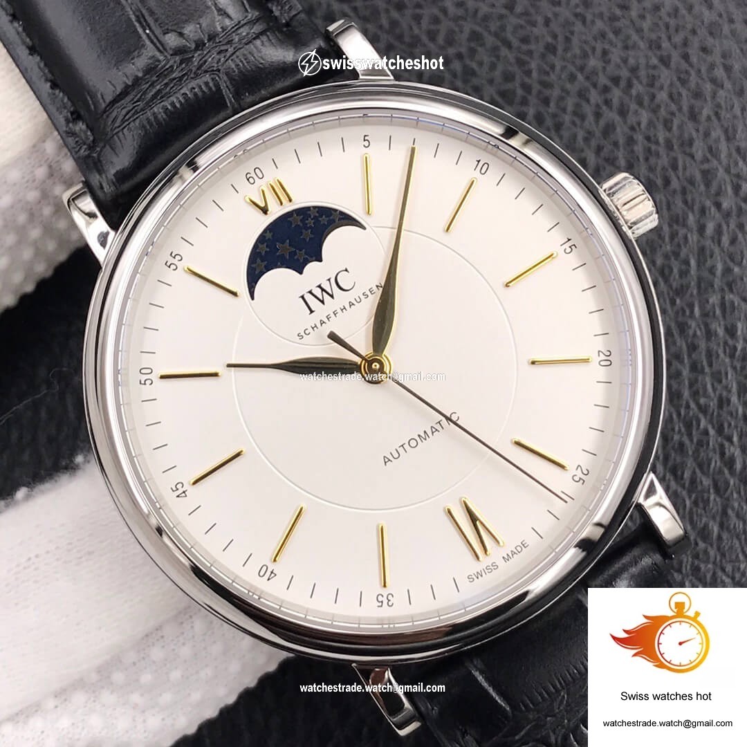 IWC Portofino Moon Phase IW459401 MKS Factory White Dial 4