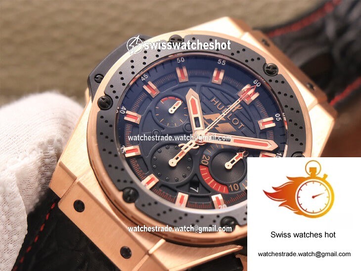 Hublot King Power Ferrari F1 V6 Factory Black Dial Rose Gold 4