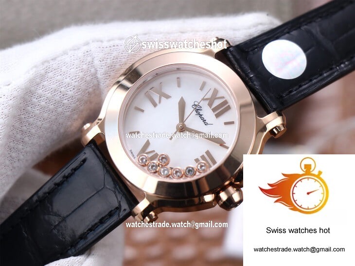 Chopard Happy Sport 278492 YF Factory White Dial Rose Gold 4