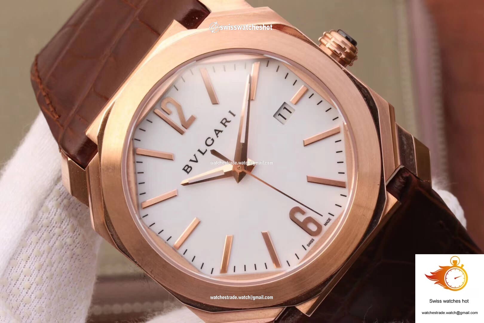 Bvlgari Octo 102119 BGOP38WGLD White Dial 4