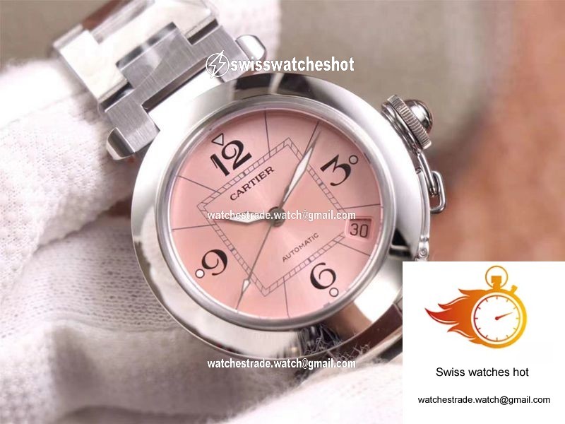 Cartier Pasha W31075M7 V9 Factory Pink Dial 4