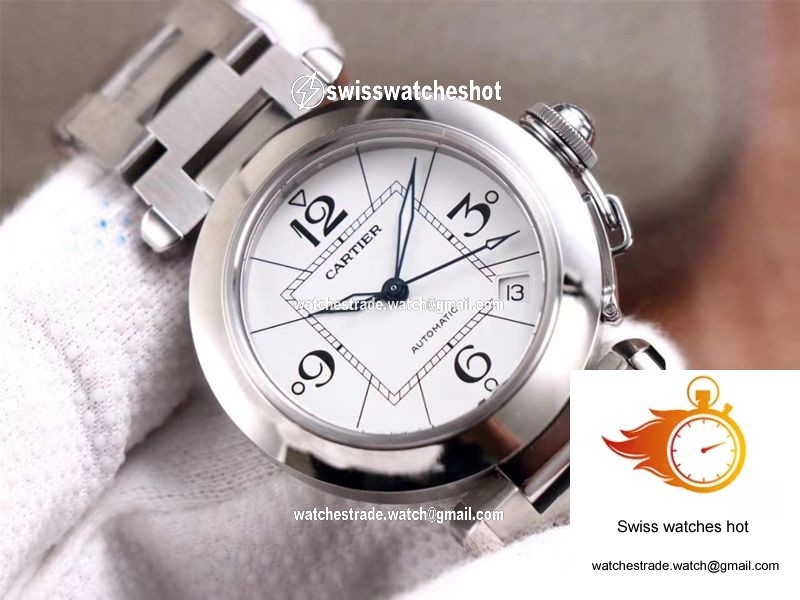 Cartier Pasha W31074M7 V9 Factory White Dial 4