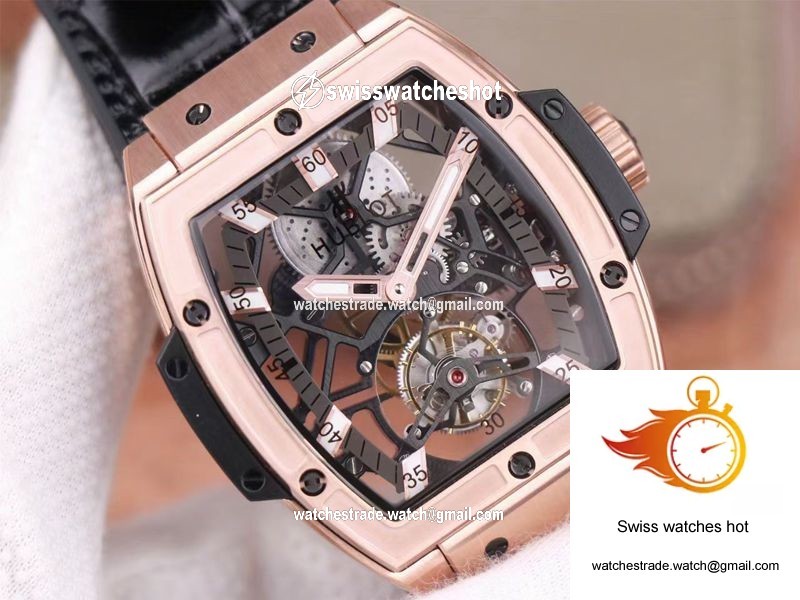 Hublot Masterpiece Tourbillon 906.OX.0123.VR.AES13 JB Factory Rose Gold White Hour 4