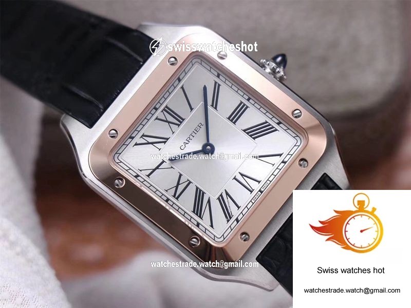 Cartier Santos Dumont W2SA0017 F1 Factory Silver Dial 4