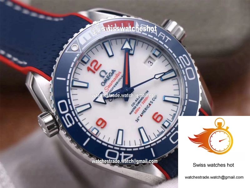 Omega Seamaster Planet Ocean 36th America’s Cup Limited Edition VS Factory White Dial 4