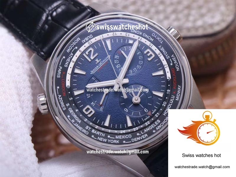 Jaeger LeCoultre Polaris Geographic WT 904847Z ZF Factory Blue Black Gradient Dial 4