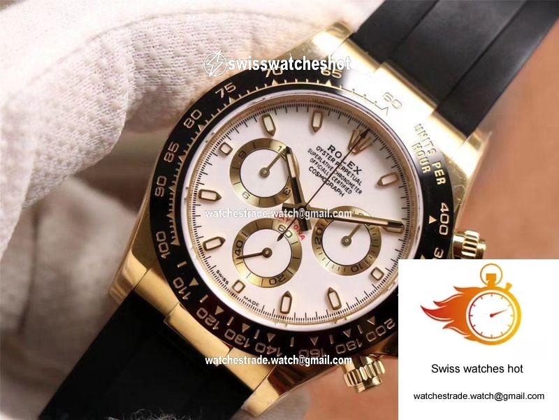 Rolex Daytona M116518LN-0041 Noob Factory White Dial 4130 Movement 4