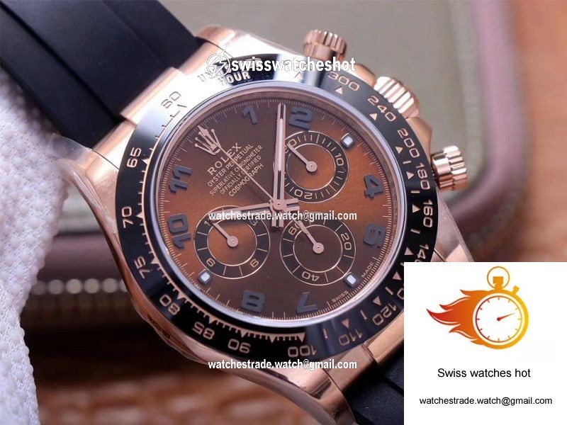 Rolex Daytona M116515LN-0015 Noob Factory Brown Dial 4130 Movement 4