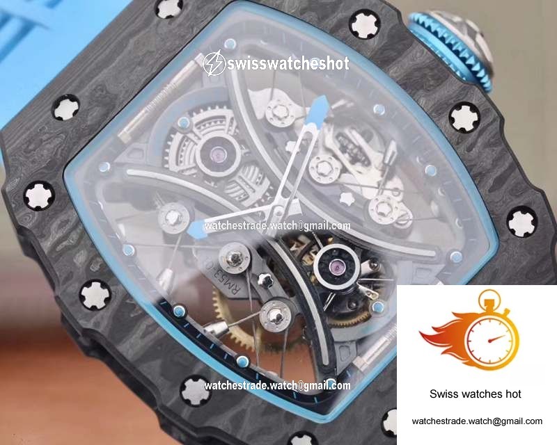 Richard Mille RM53-01 Tourbillon Pablo Mac Donough JB Factory Black Hollow dial 4
