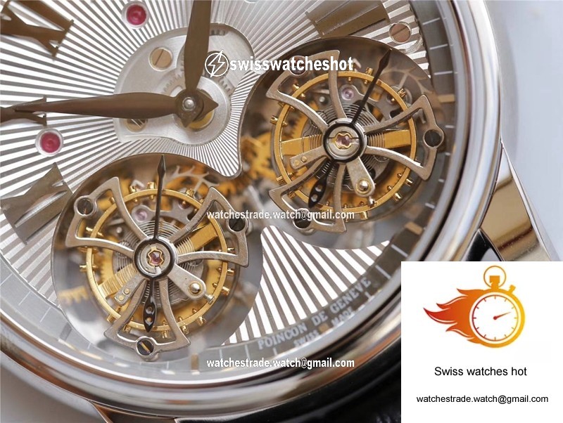 Roger Dubuis Hommage RDDBHO0562 Double Flying tourbillon JB Factory White Gold Case 4