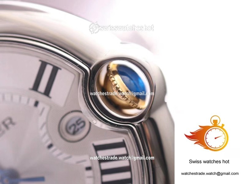 Ballon Bleu de Cartier W69009Z3 Wrap Gold V9 Factory Silver White Dial 4