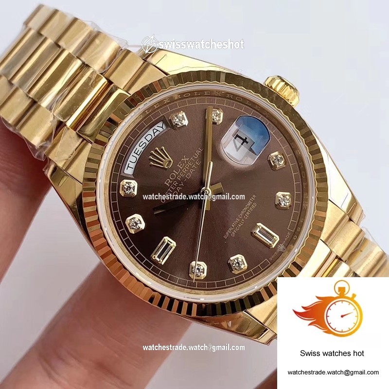 Rolex Day-Date M128238-0022 Yellow Gold EW Factory Gray Dial 4