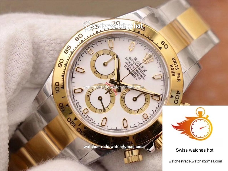 Rolex Daytona Cosmograph m116503-0001 Noob Factory White Dial 4