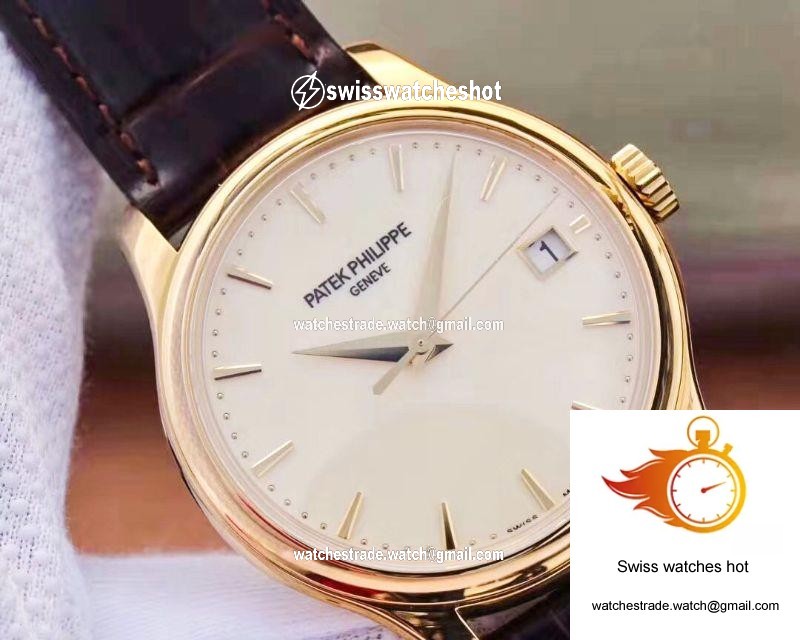 ZF Factory Patek Philippe Calatrava Yellow Gold 5227J-001 Flip Back Version 4