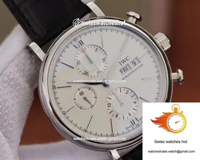 IWC Portofino Chronograph Multi-function IW391022 ZF Factory 42mm X 13.5mm White Dial 4