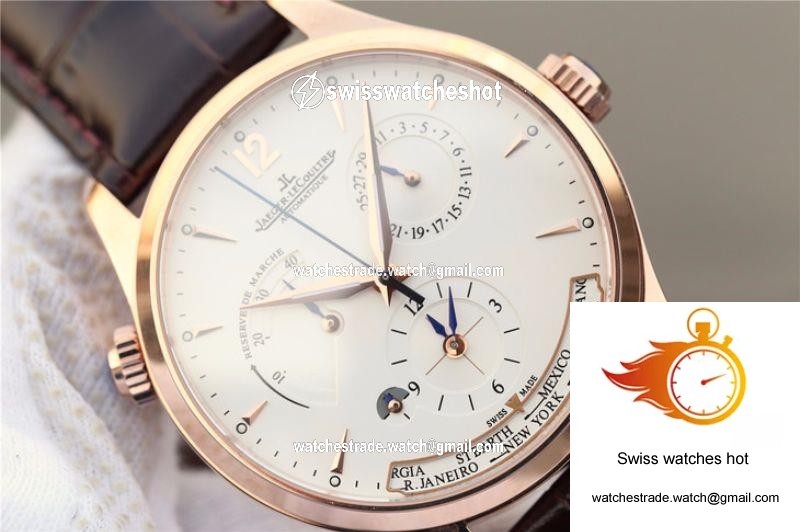 Jaeger-LeCoultre Master Calendar 1428421 Rose Gold White Dial 4