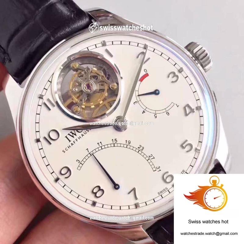 IWC Portugieser Tourbillon Mystere Retrograde IW504601 YL Factory White Dial 4