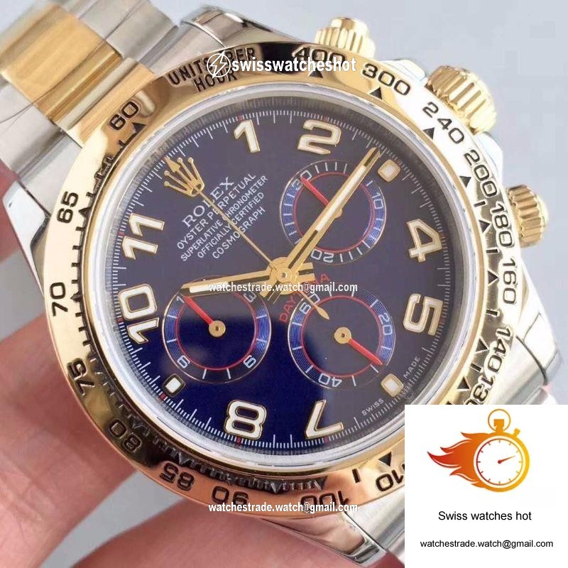 Rolex Daytona Cosmograph 116503 3A Factory 18K Yellow Gold Wrapped Blue Dial 4