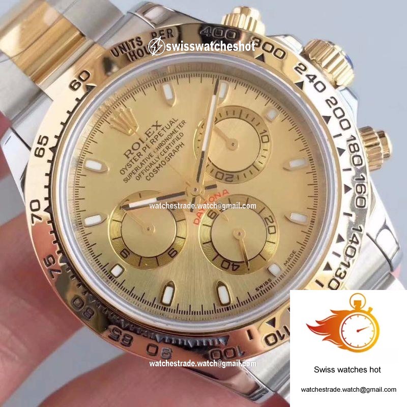 Rolex Daytona Cosmograph 116503 3A Factory 18K Yellow Gold Wrapped Gold Dial 4