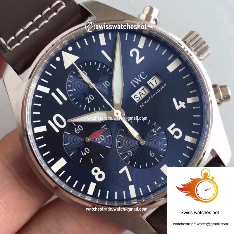 IWC Pilot Chronograph Edition Le Petit Prince IW377713 ZF Factory Blue Dial 4