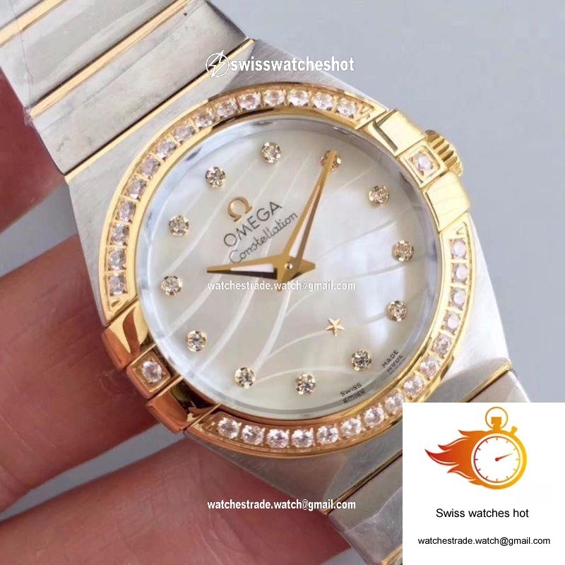 Omega Constellation Ladies 123.25.24.60.55.011 White Mother Of Pearl Dial 4