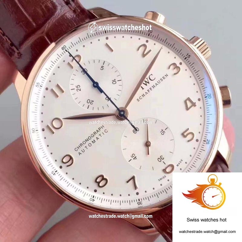 IWC Portugieser Chronograph IW371445 ZF Factory V2 Silver Dial 4