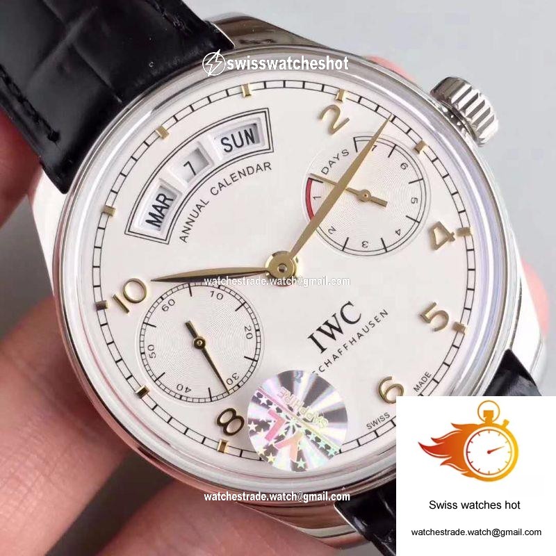 IWC Portugieser Annual Calendar IW503501 YL Factory White Dial 4