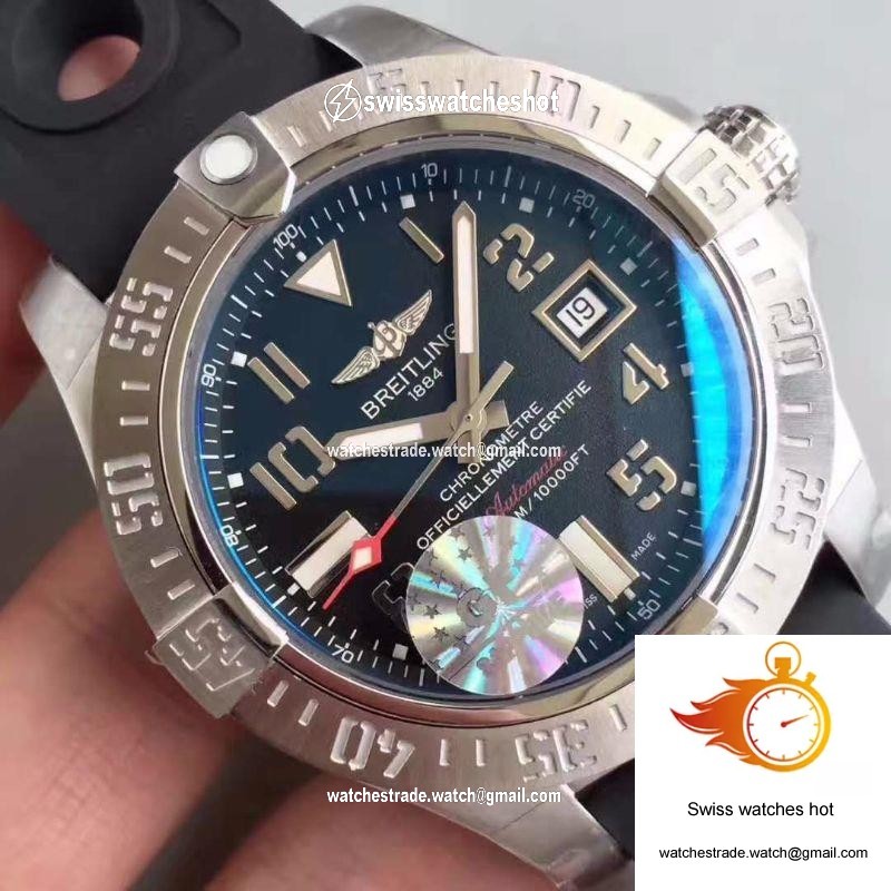 Breitling Avenger II Seawolf A1733110/F563/152S GF Factory Dark Blue Dial 4