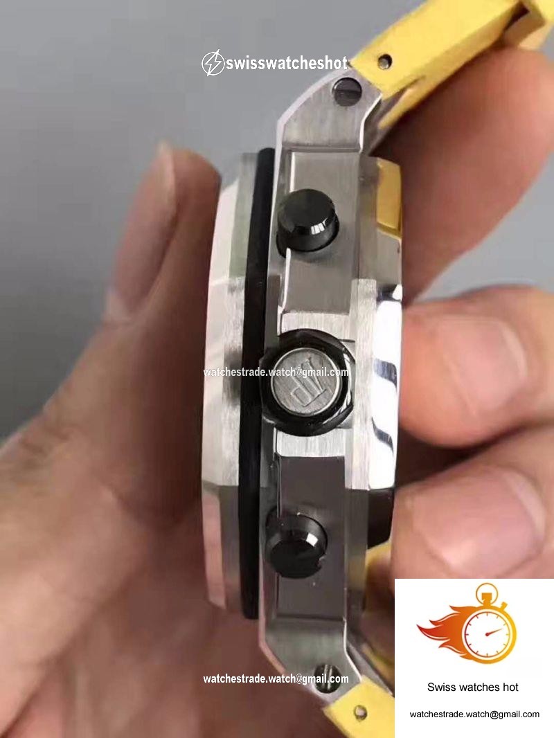Audemars Piguet Royal Oak Offshore Diver Chronograph 26703ST.OO.A051CA.01 JF Factory Yellow Dial 4