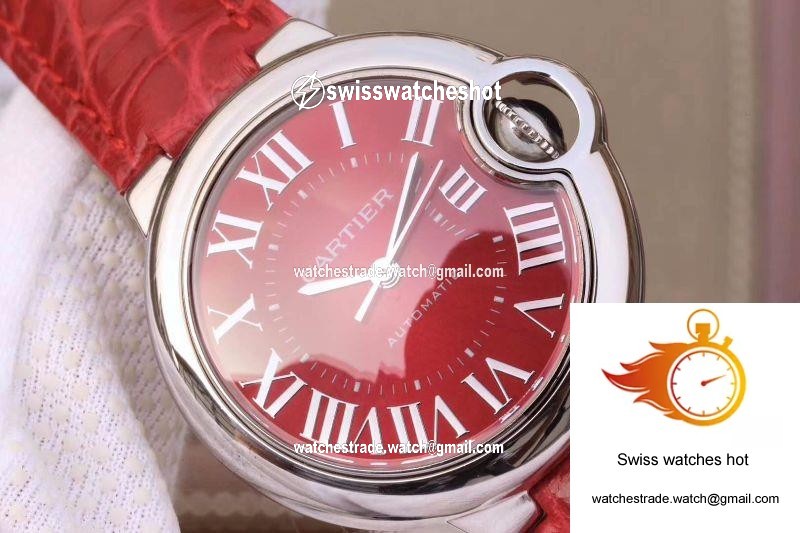 Ballon Bleu De Cartier 33MM WSBB0022 TW Factory Red Dial 4