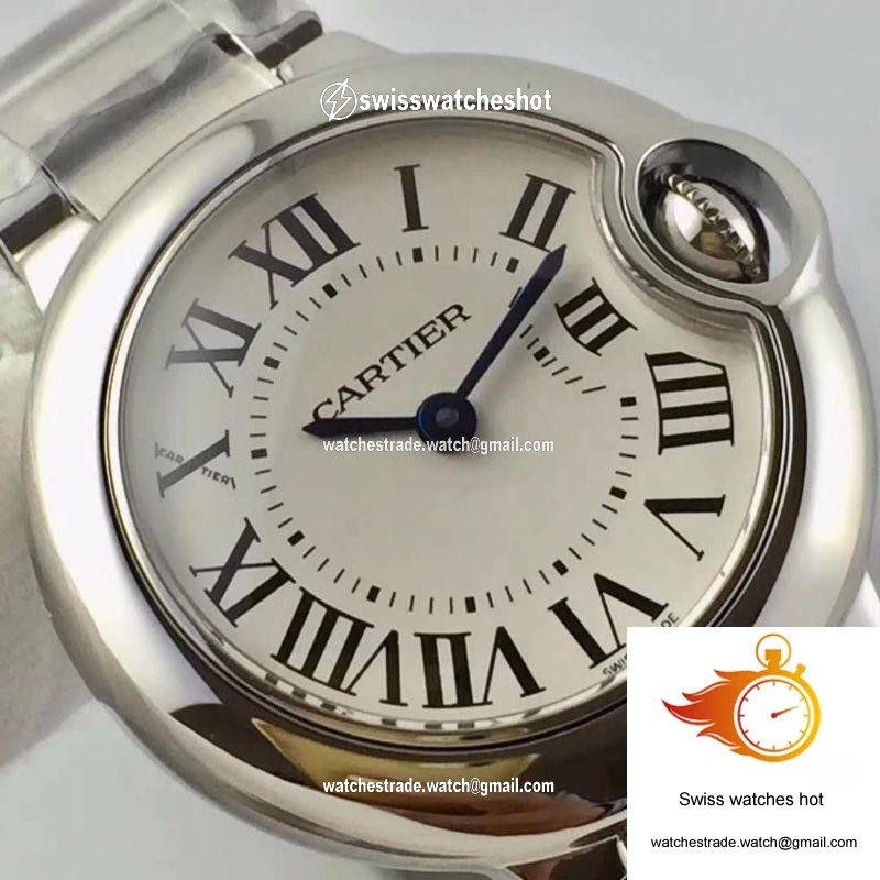Ballon Bleu De Cartier 28MM W69010Z4 V6 Factory White Dial 4
