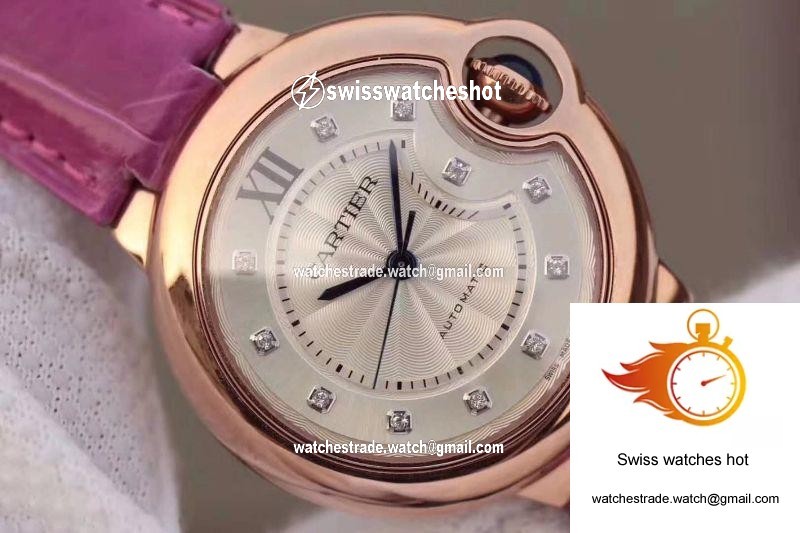 Ballon Bleu De Cartier WE902040 V9 Factory Silver Textured Dial 4