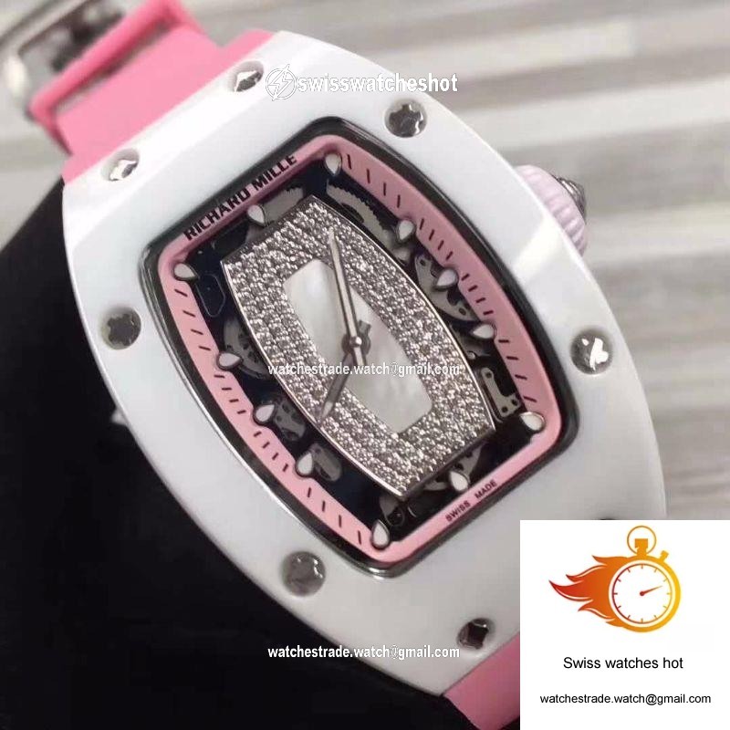 Richard Mille RM07 Ladies Pink Dial with Diamonds 4